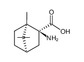 (1R)-2-amino-1,7,7-trimethyl-norbornane-2exo-carboxylic acid结构式