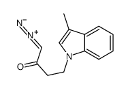 1-diazonio-4-(3-methylindol-1-yl)but-1-en-2-olate Structure