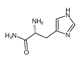 (R)-2-Amino-3-(1H-Imidazol-4-Yl)-Propionamide结构式