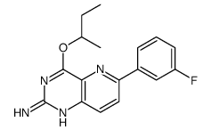 4-butan-2-yloxy-6-(3-fluorophenyl)pyrido[3,2-d]pyrimidin-2-amine Structure