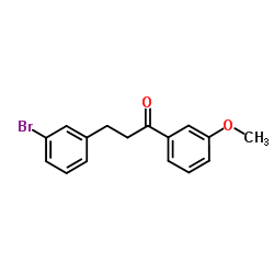 3-(3-Bromophenyl)-1-(3-methoxyphenyl)-1-propanone结构式