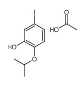 acetic acid,5-iodo-2-propan-2-yloxyphenol Structure