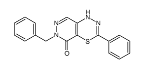 7-benzyl-2-phenyl-4H-pyridazino<4,5-e><1,3,4>thiadiazin-8(7H)-one Structure