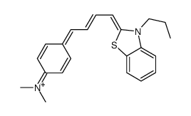 2-(4-(4-N,N-dimethylanilinyl)-1,3-butadienyl)-3-propyl-benzothiazolium picture