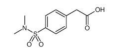 Benzeneacetic acid, 4-[(dimethylamino)sulfonyl] Structure