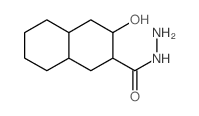 2-Naphthalenecarboxylicacid, decahydro-3-hydroxy-, hydrazide Structure