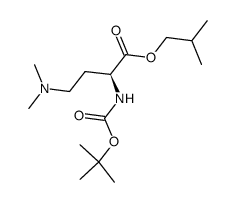 2(S)-tert-butoxycarbonylamino-4-dimethylaminobutyric acid isobutyl ester Structure