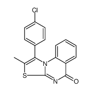 1-(4-CHLOROPHENYL)-2-METHYL-5H-THIAZOLO[3,2-A]QUINAZOLIN-5-ONE结构式