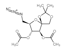 5-AZIDO-5-DEOXY-3,4-DI-O-ACETYL-1,2-O-ISOPROPYLIDENE-BETA-D-FRUCTOSE Structure