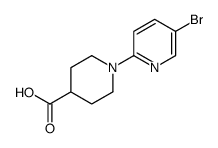 1-(5-Bromopyridin-2-yl)piperidine-4-carboxylic acid Structure