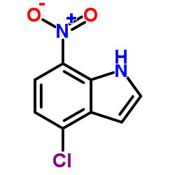 4-氯-7-硝基-1H-吲哚结构式