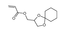 1,4-dioxaspiro[4.5]decan-3-ylmethyl prop-2-enoate Structure