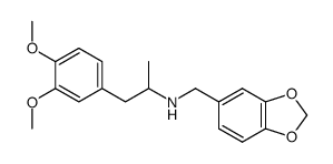 Benzo[1,3]dioxol-5-ylmethyl-[2-(3,4-dimethoxy-phenyl)-1-methyl-ethyl]-amine结构式