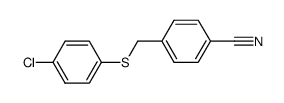 4-[(4-chloro-phenylsulfanyl)-methyl]-benzonitrile结构式