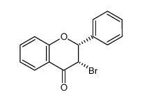 2,3-cis-3-Bromoflavanone Structure