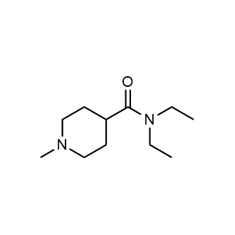 N,N-二乙基-1-甲基哌啶-4-甲酰胺结构式