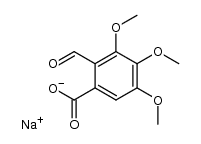 sodium 2-formyl-3,4,5-trimethoxybenzoate结构式