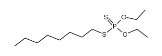 dithiophosphoric acid O,O'-diethyl ester S-octyl ester结构式