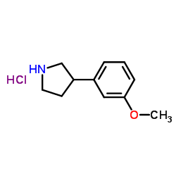 3-(3-Methoxyphenyl)pyrrolidine hydrochloride structure