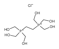 Ethan-1,2-bis[tris(hydroxymethyl)-phosphoniumchlorid] Structure