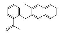 1-[2-[(3-methylnaphthalen-2-yl)methyl]phenyl]ethanone Structure