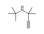 N-叔丁基-1,1-二甲基炔丙胺结构式