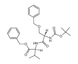 Boc-Ser(Bzl)-Val-OBzl Structure