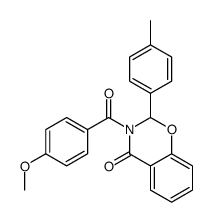 3-(4-methoxybenzoyl)-2-(4-methylphenyl)-2H-1,3-benzoxazin-4-one结构式