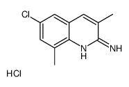 2-Amino-6-chloro-3,8-dimethylquinoline hydrochloride Structure