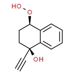 1-ethynyl-4-hydroperoxy-1,2,3,4-tetrahydro-1-naphthol structure