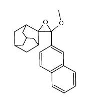 3-methoxy-3-(naphtyl)spiro(oxirane-2,2'-adamantane) Structure