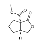 (3aα,6aα)-dihydro-6a-carbomethoxycyclopenta[c]furan-1(3H)-one Structure