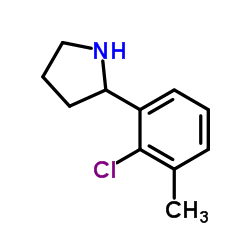 2-(2-Chloro-3-methylphenyl)pyrrolidine Structure