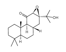 (4aS,6aS,7aS,8aS,9aS,9bS)-7a-(2-hydroxypropan-2-yl)-4,4,9b-trimethyldodecahydrophenanthro[2,3-b]oxiren-9(1H)-one结构式