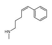 cis-N-Methyl-5-phenyl-4-penten-1-amine结构式