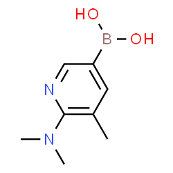 6-(dimethylamino)-5-Methylpyridin-3-ylboronic acid structure