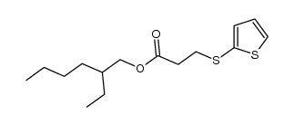 3-(thiophen-2-ylsulfanyl)propionic acid 2-ethylhexyl ester Structure