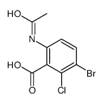 6-acetamido-3-bromo-2-chlorobenzoic acid结构式