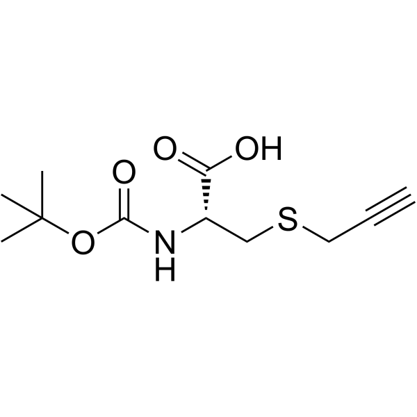 Boc-L-Cys(Propargyl)-OH Structure