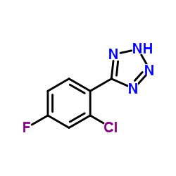 5-(2-CHLORO-4-FLUOROPHENYL)-2H-TETRAZOLE structure