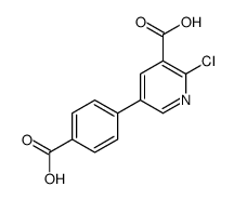 5-(4-carboxyphenyl)-2-chloropyridine-3-carboxylic acid Structure