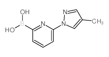 (6-(4-METHYL-1H-PYRAZOL-1-YL)PYRIDIN-2-YL)BORONIC ACID图片