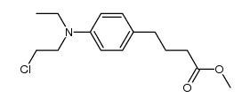 methyl 4-[4-[(2-chloroethyl)ethylamino]phenyl]butanoate Structure