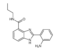 2-(2-aminophenyl)-N-propyl-1H-benzimidazole-4-carboxamide结构式