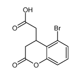 2-(5-BROMO-2-OXOCHROMAN-4-YL)ACETIC ACID Structure