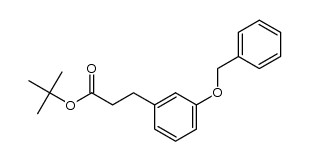 tert-butyl 3-[3-(benzyloxy)phenyl]propanoate Structure