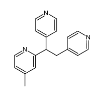 1-[2-(4-methyl)pyridyl]-1,2-di(4-pyridyl)-ethane结构式