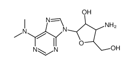 4-amino-2-[6-(dimethylamino)purin-9-yl]-5-(hydroxymethyl)oxolan-3-ol结构式