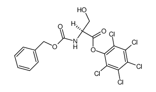 N-[(Benzyloxy)carbonyl]-L-serine (pentachlorophenyl) ester Structure