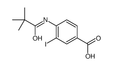 4-(2,2-dimethylpropanoylamino)-3-iodobenzoic acid Structure